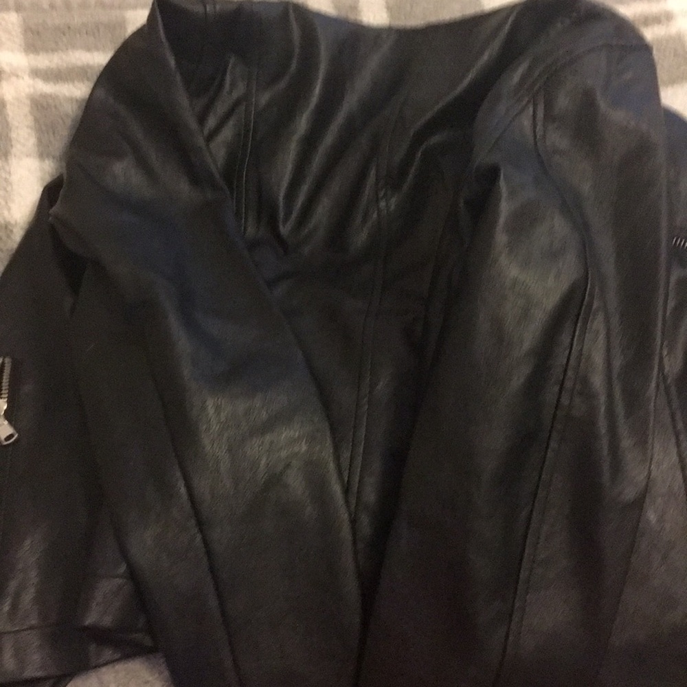 Ann Taylor Loft Petite Faux Leather Moto Jacket - Picture 6 of 6